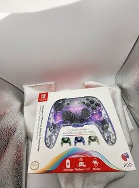 PDP Purple Transparent Wireless Controller for Nintendo Switch